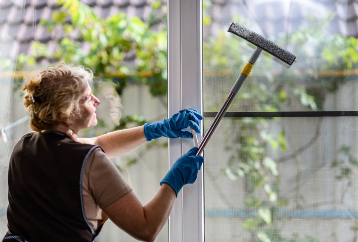 После уборки